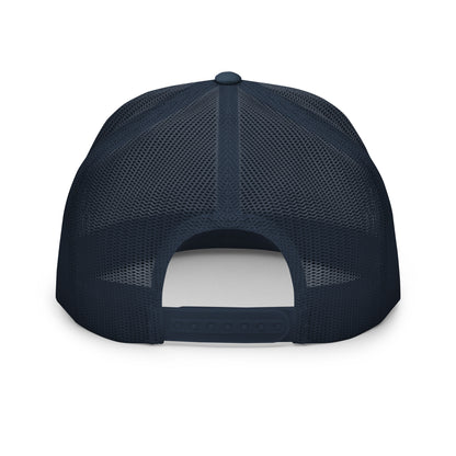 Casquette Trucker, brodée « travail en mode éco », en Bleu Marine, vue arrière, image 22