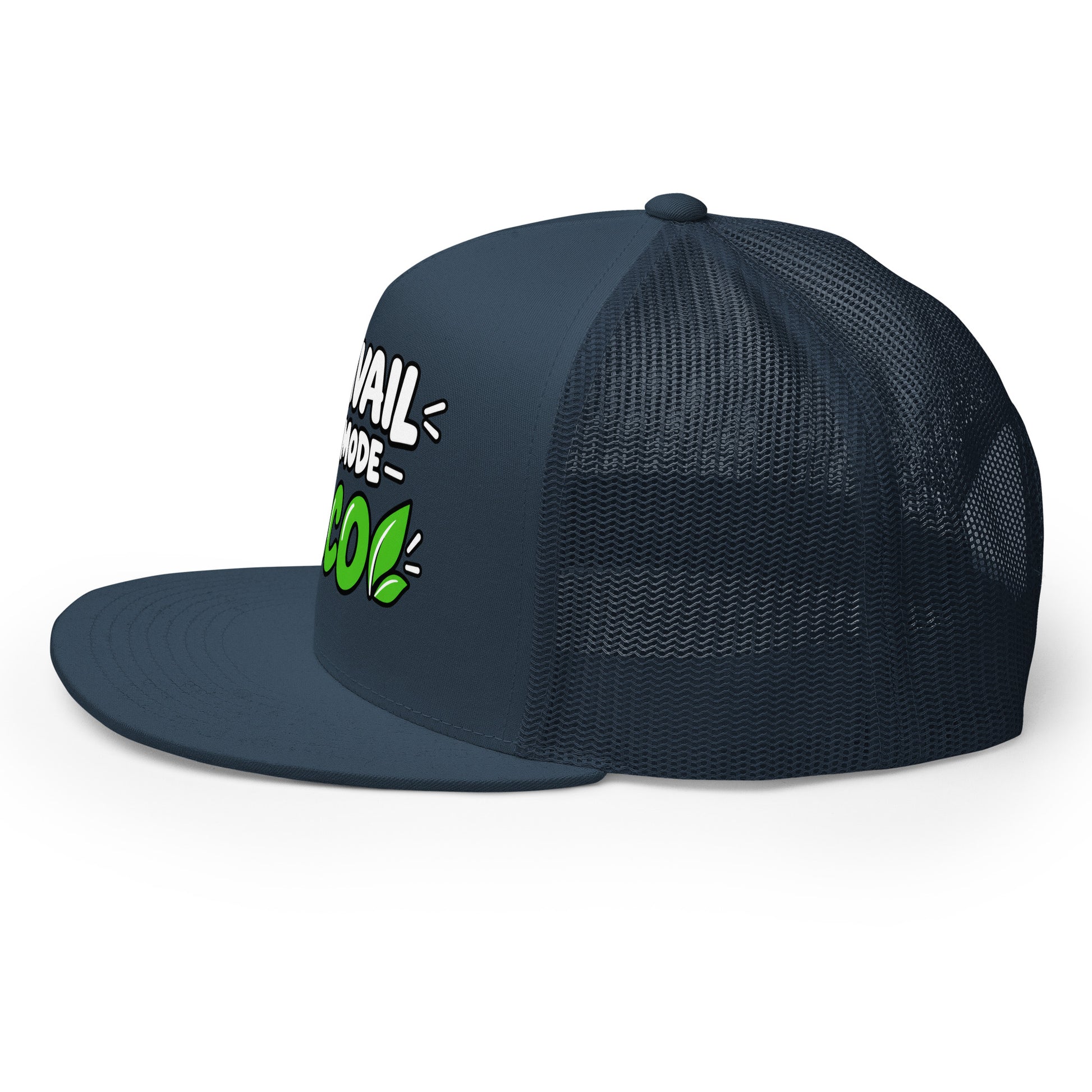 Casquette Trucker, brodée « travail en mode éco », en Bleu Marine, image 23