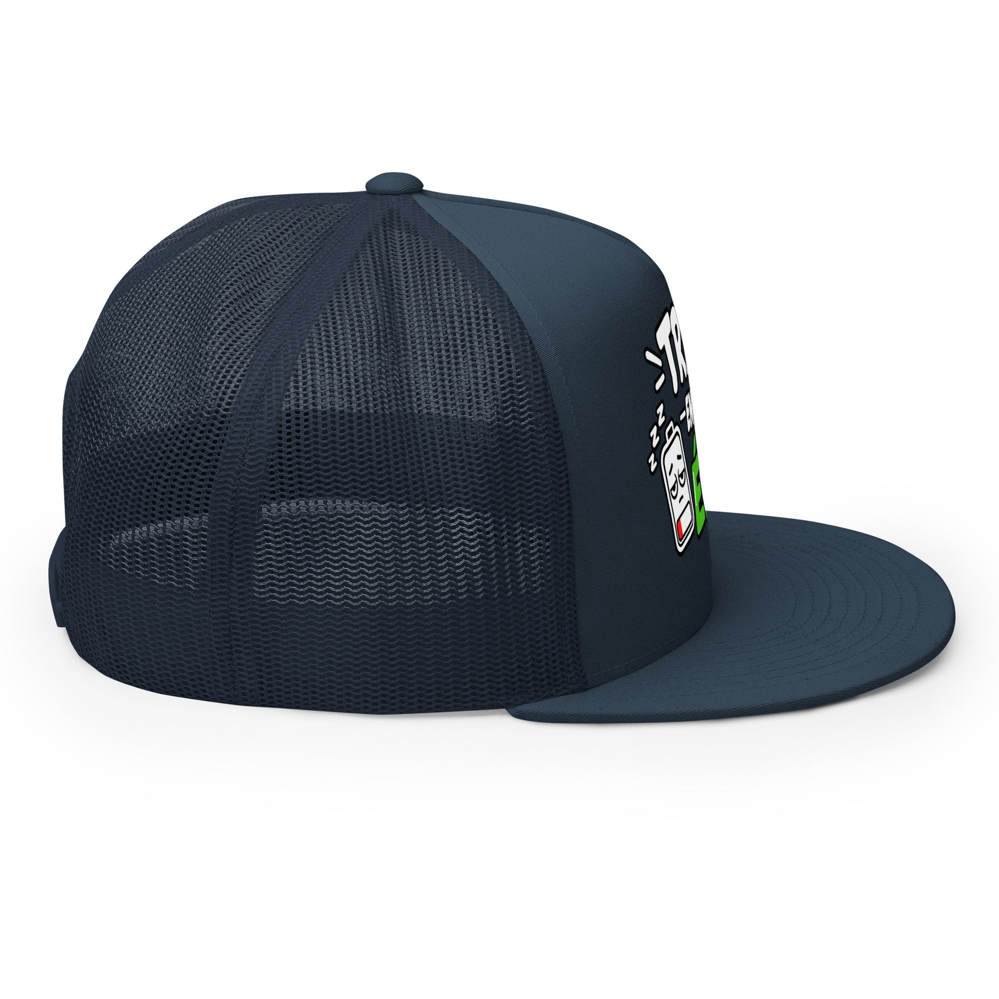 Casquette Trucker, brodée « travail en mode éco », en Bleu Marine, image 25