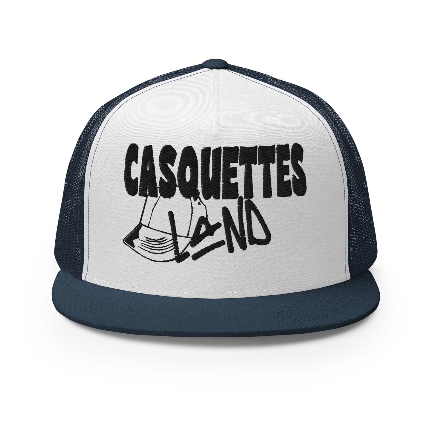 Casquette Trucker de couleur bleu marine "Casquettes Land"