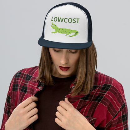 Casquette Trucker, brodée « Lowcost », vue de face, image 5