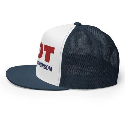 Casquette Trucker de couleur bleu marine "Not A Morning Person"