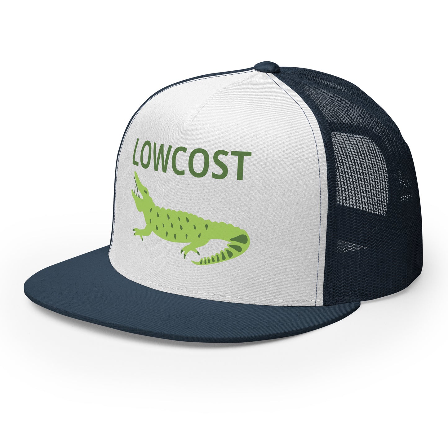 Casquette Trucker, brodée « Lowcost », vue de trois quarts, image 24