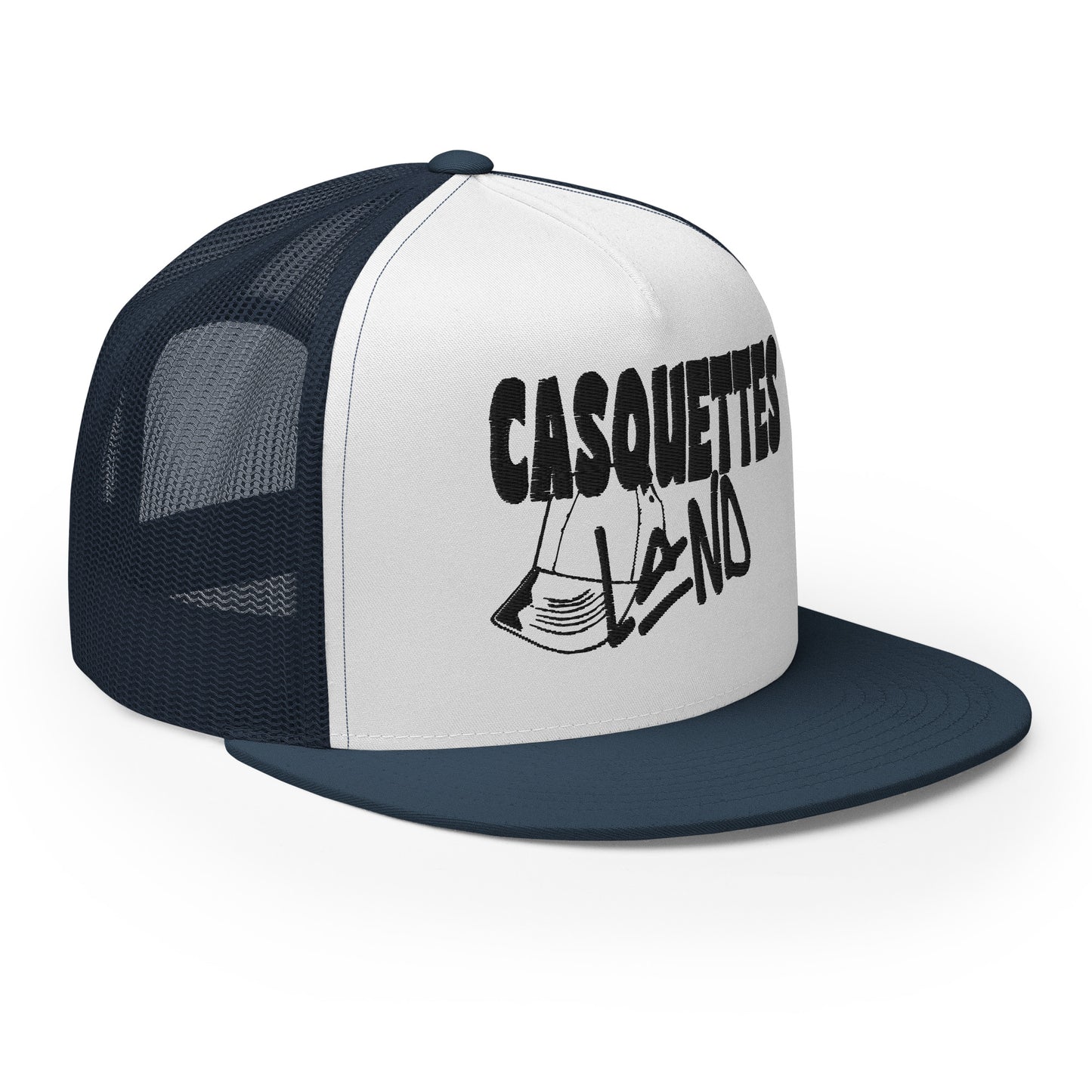 Casquette Trucker de couleur bleu marine "Casquettes Land"