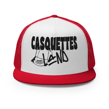 Casquette Trucker de couleur rouge "Casquettes Land"