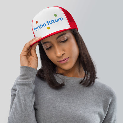 Casquette Trucker de couleur rouge "I'm The Future"