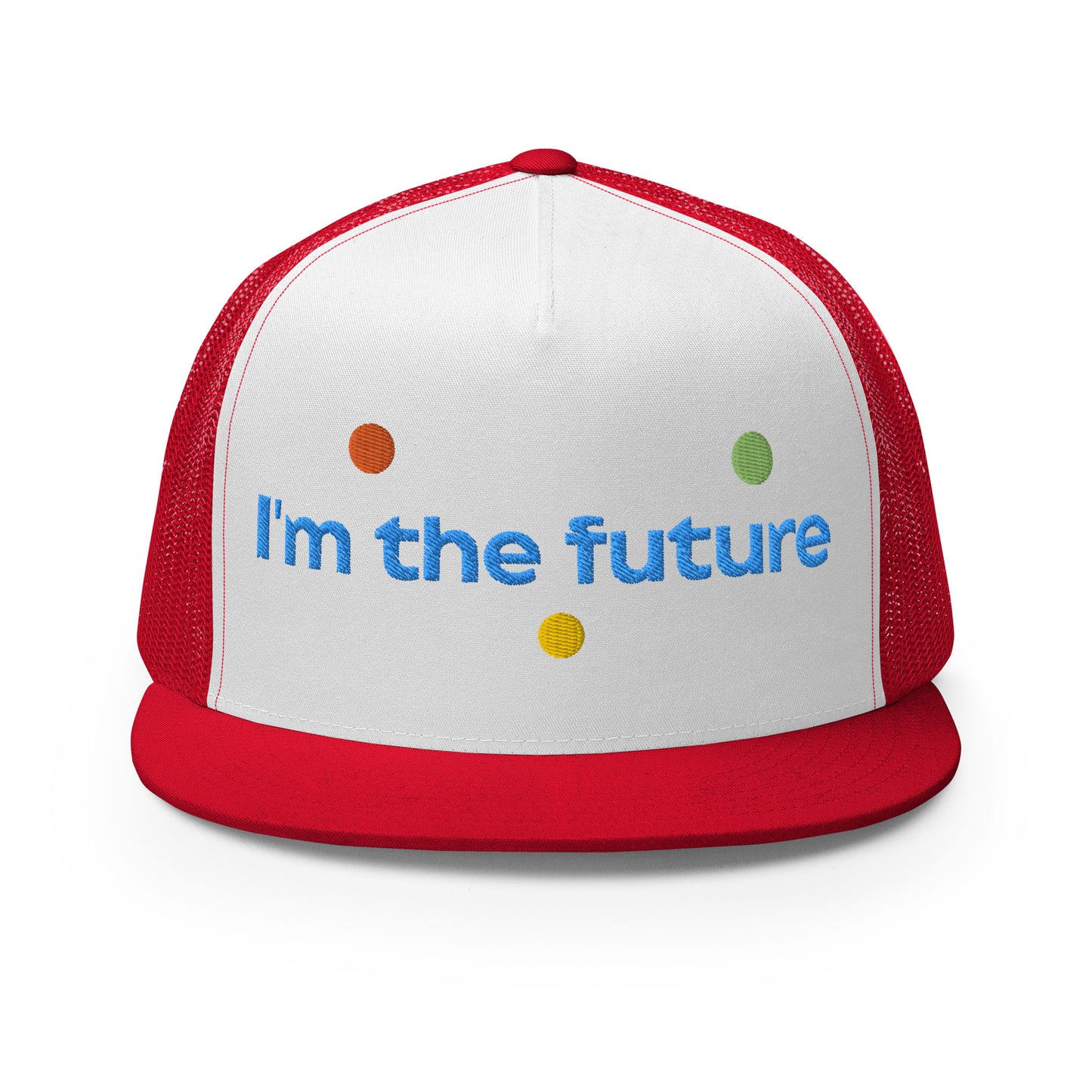 Casquette Trucker de couleur rouge "I'm The Future"