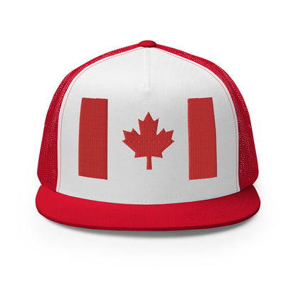 Casquette Trucker de couleur rouge "Drapeau Canada"