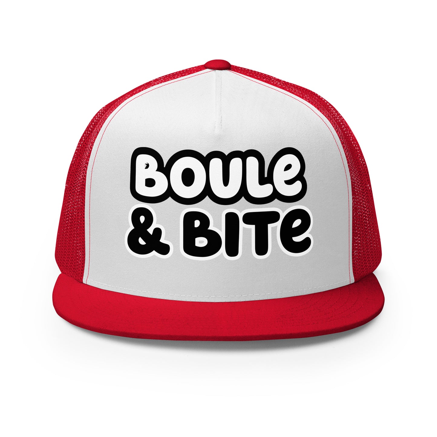 Casquette Trucker, brodée « Boule & Bite », vue de face, image 12
