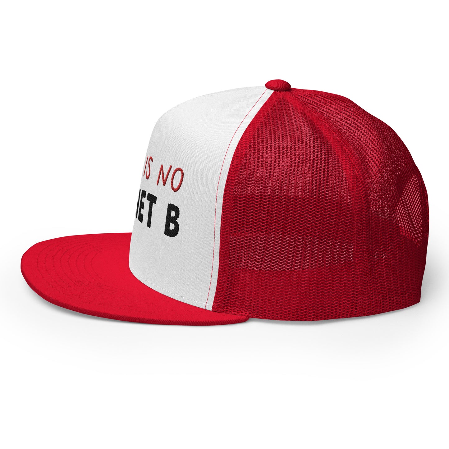 Casquette Trucker de couleur rouge "There is no Planet B"