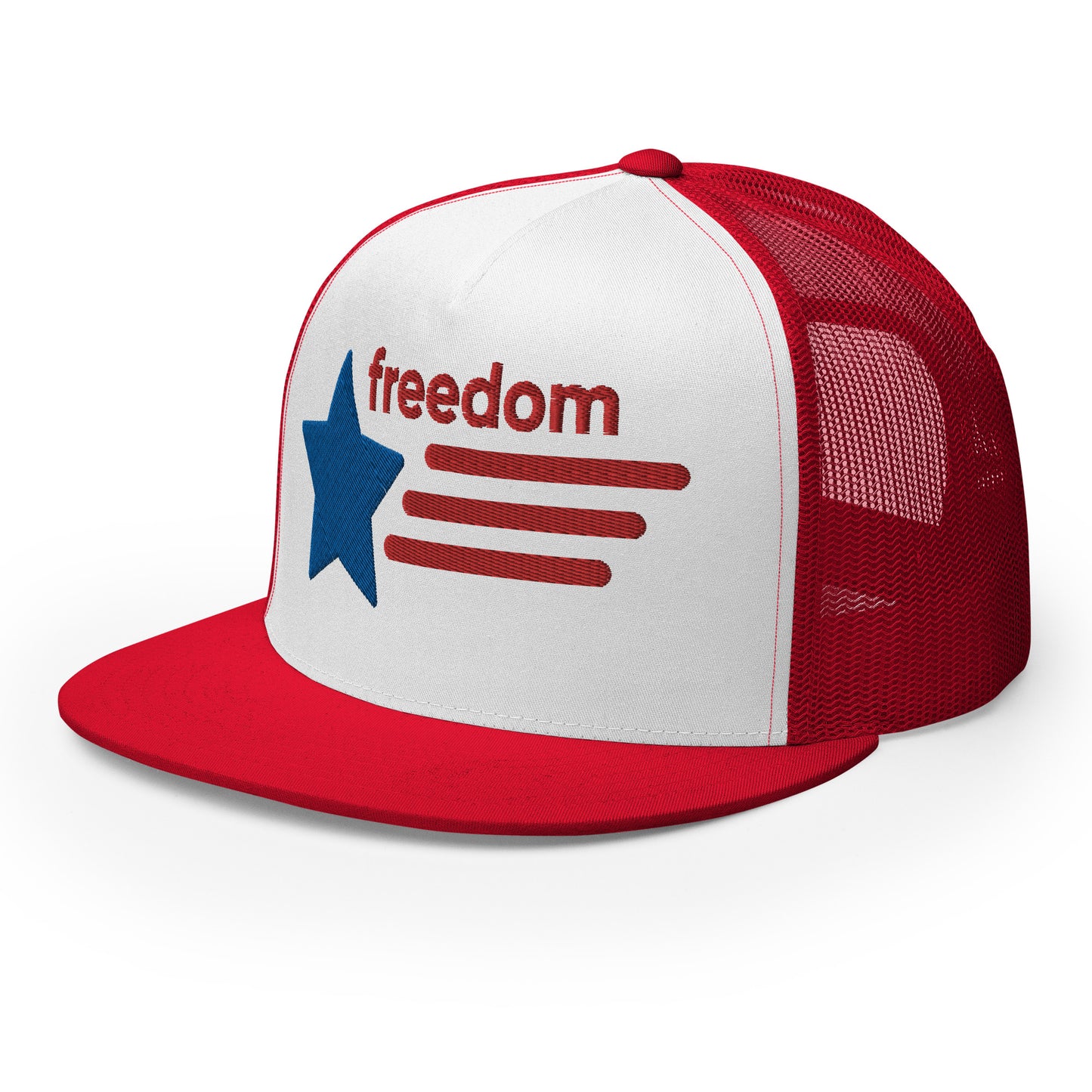 Casquette Trucker de couleur rouge "Freedom USA"