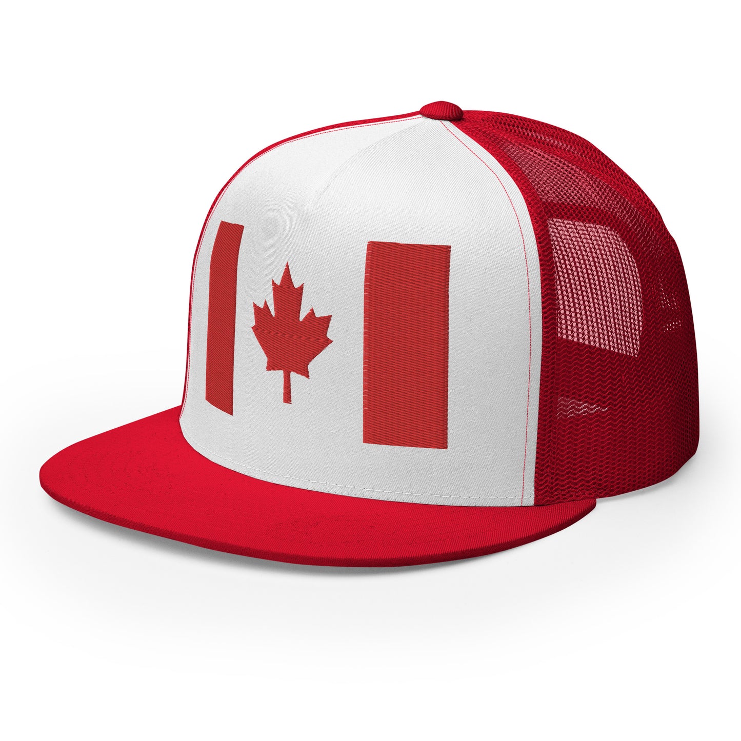 Casquette Trucker de couleur rouge "Drapeau Canada"