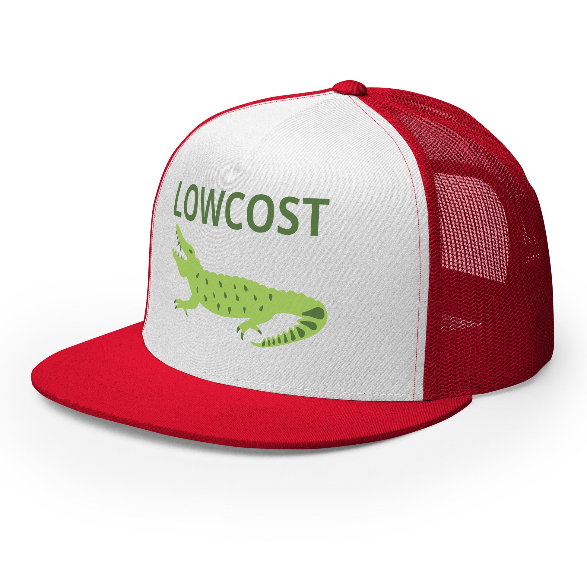 Casquette Trucker, brodée « Lowcost », vue de trois quarts, image 18