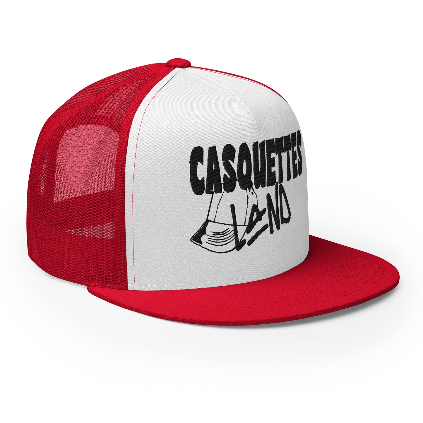 Casquette Trucker de couleur rouge "Casquettes Land"