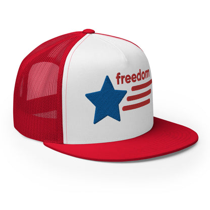 Casquette Trucker de couleur rouge "Freedom USA"