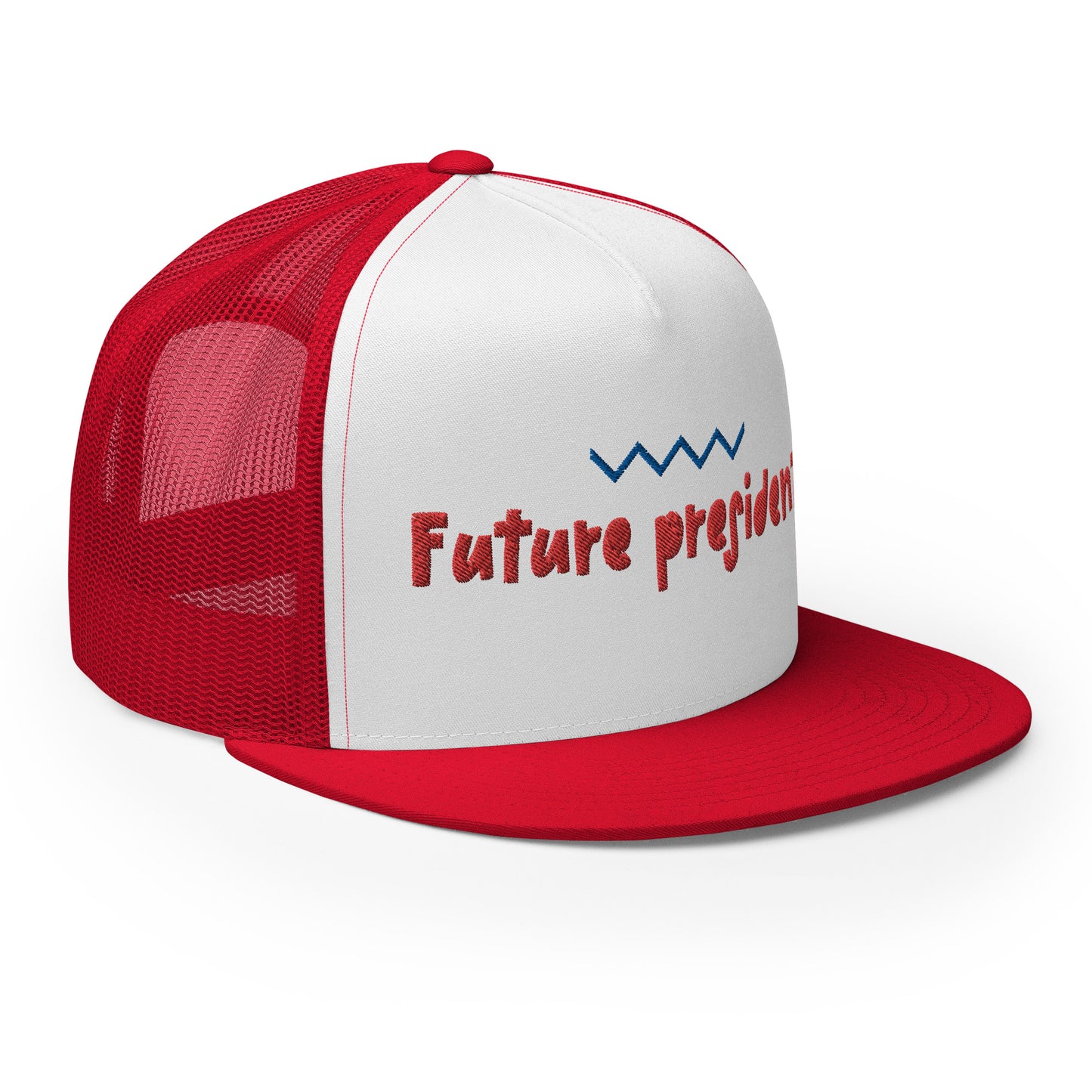 Casquette Trucker de couleur rouge "Future President"