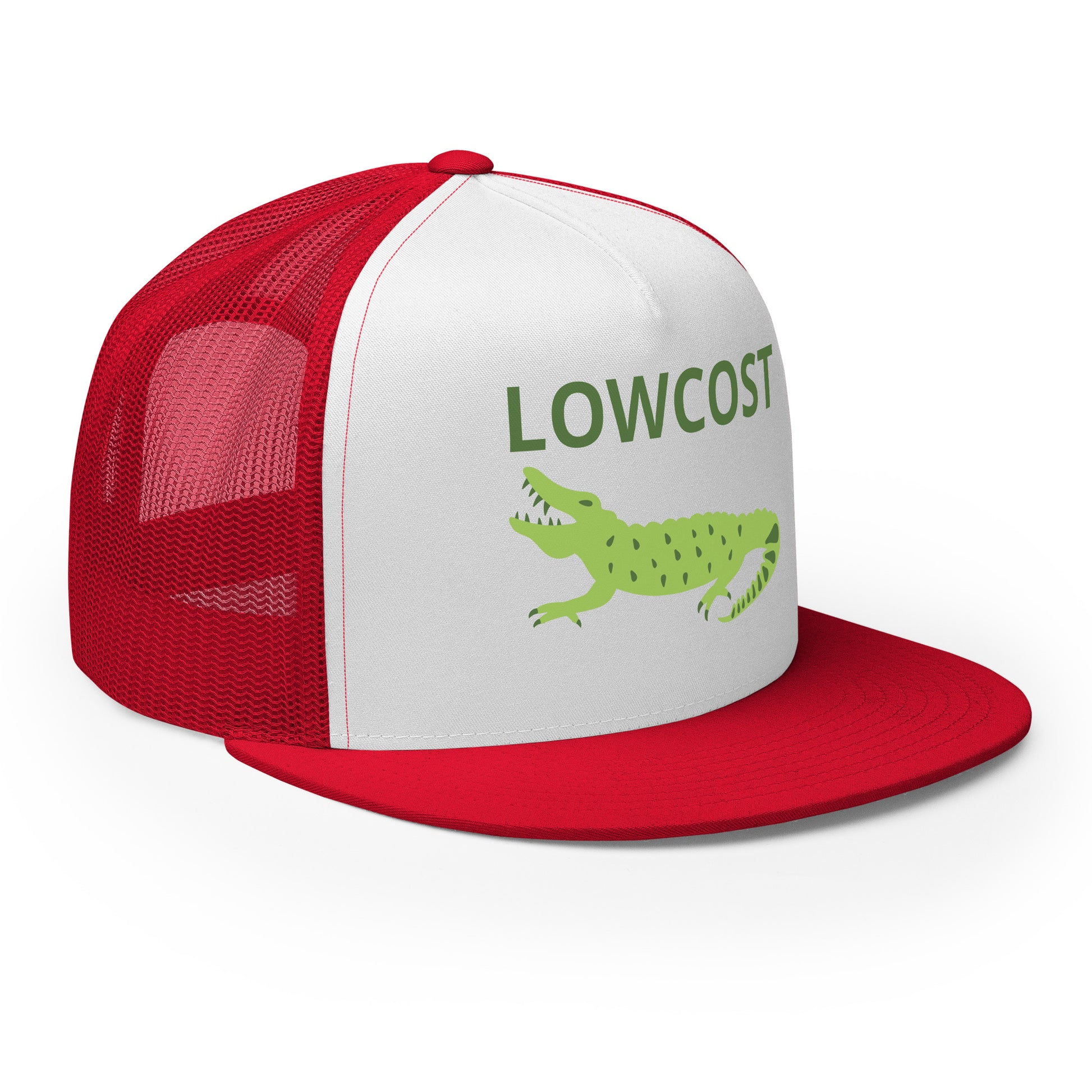 Casquette Trucker, brodée « Lowcost », vue de trois quarts, image 20
