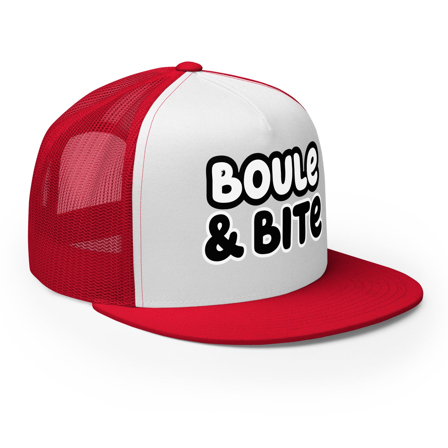 Casquette Trucker, brodée « Boule & Bite », vue de trois quarts, image 17