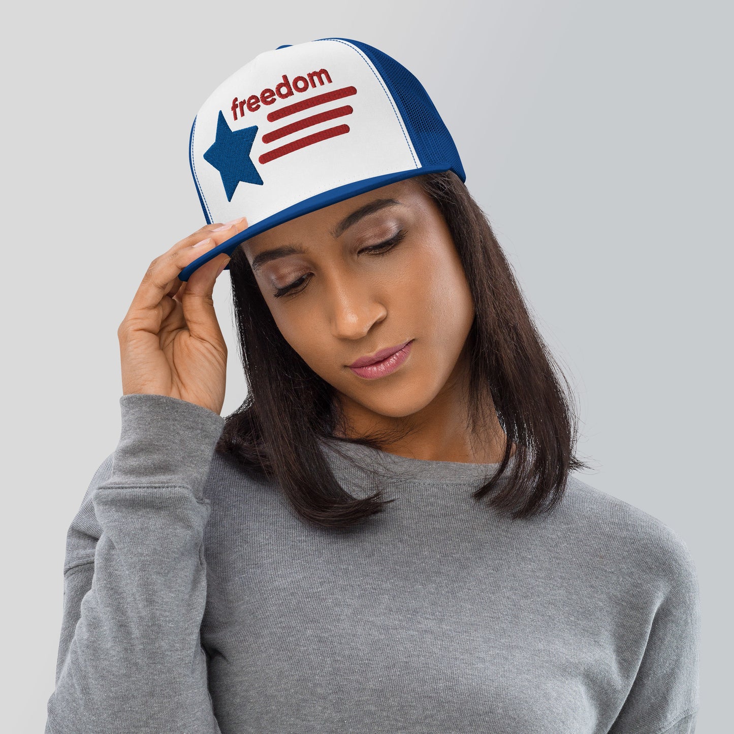 Casquette Trucker de couleur bleu "Freedom USA"