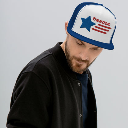 Casquette Trucker de couleur bleu "Freedom USA"