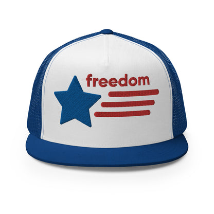 Casquette Trucker de couleur bleu "Freedom USA"