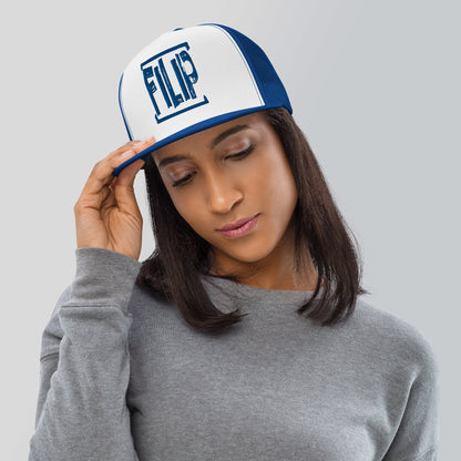 Casquette Trucker de couleur bleue "Filip"