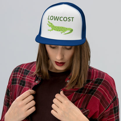 Casquette Trucker, brodée « Lowcost », vue de face, image 6