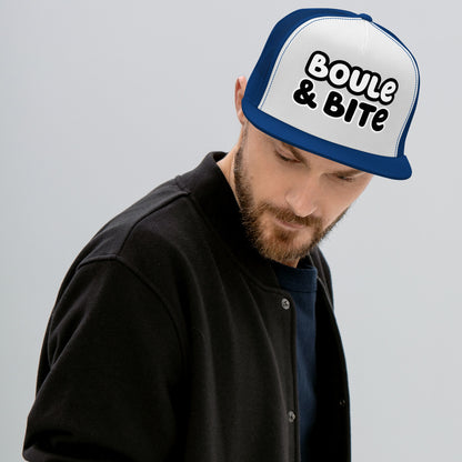 Casquette Trucker, brodée « Boule & Bite », vue de face, image 5