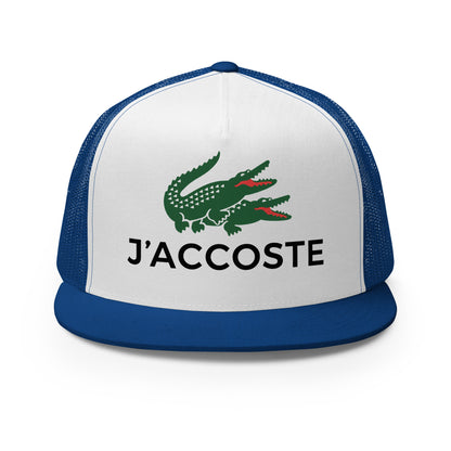 Casquette Trucker, brodée « J'accoste », vue de face, image 19