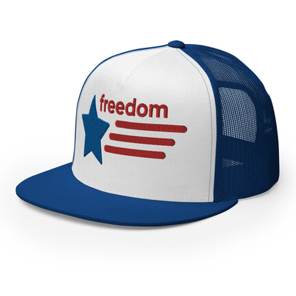 Casquette Trucker de couleur bleu "Freedom USA"