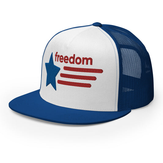 Casquette Trucker de couleur bleu "Freedom USA"