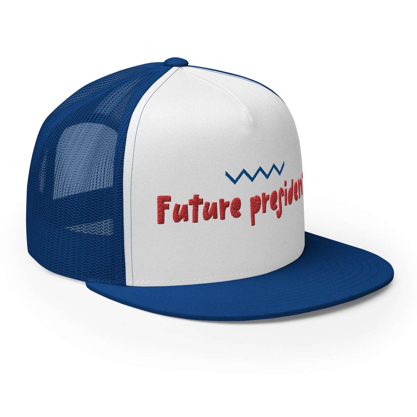 Casquette Trucker de couleur bleue "Future President"