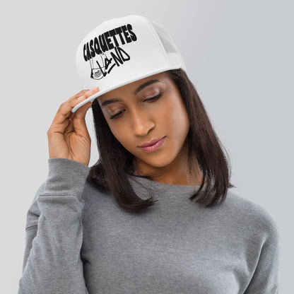 Casquette Trucker de couleur blanche "Casquettes Land"