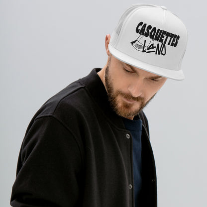 Casquette Trucker de couleur blanche "Casquettes Land"