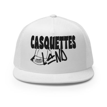 Casquette Trucker de couleur blanche "Casquettes Land"