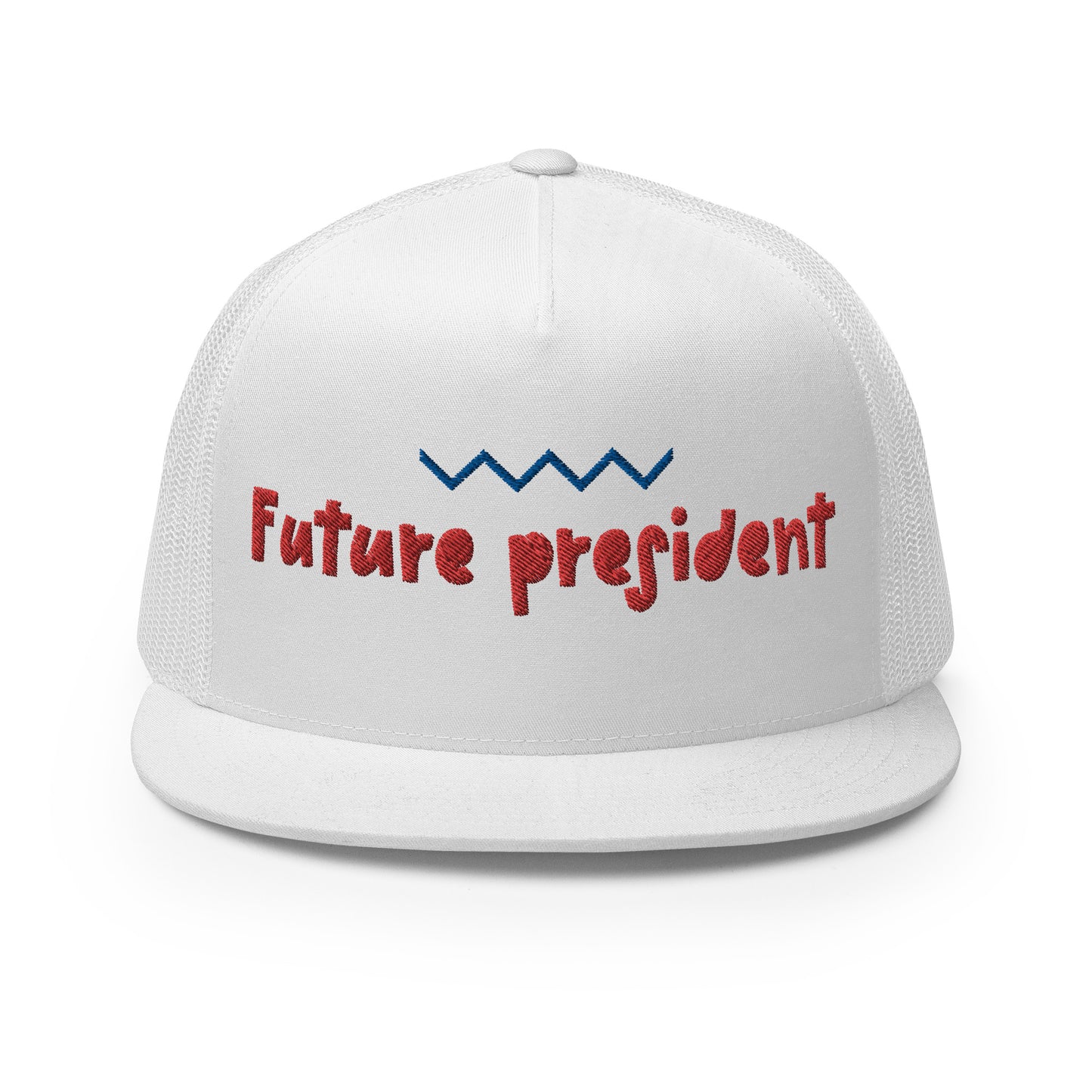 Casquette Trucker de couleur blanche "Future President"