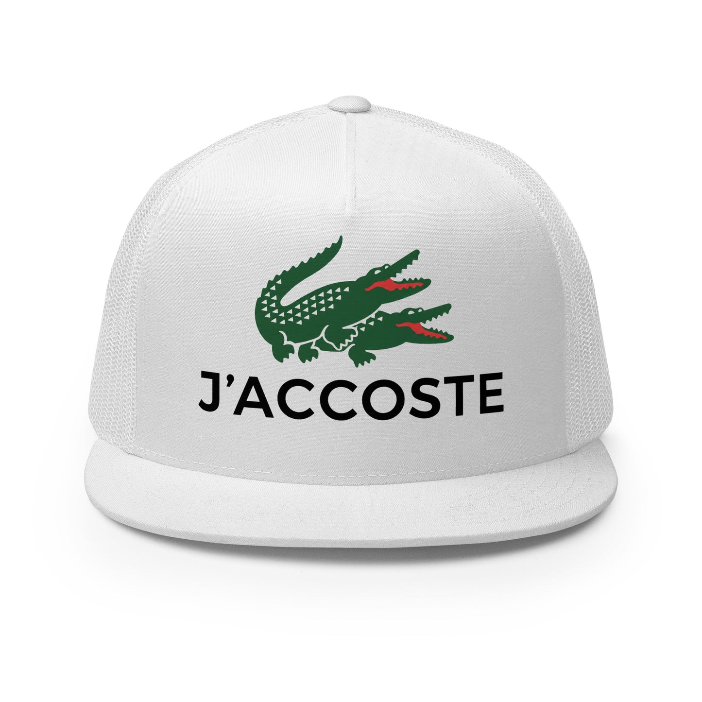 Casquette Trucker, brodée « J'accoste », vue de face, image 31