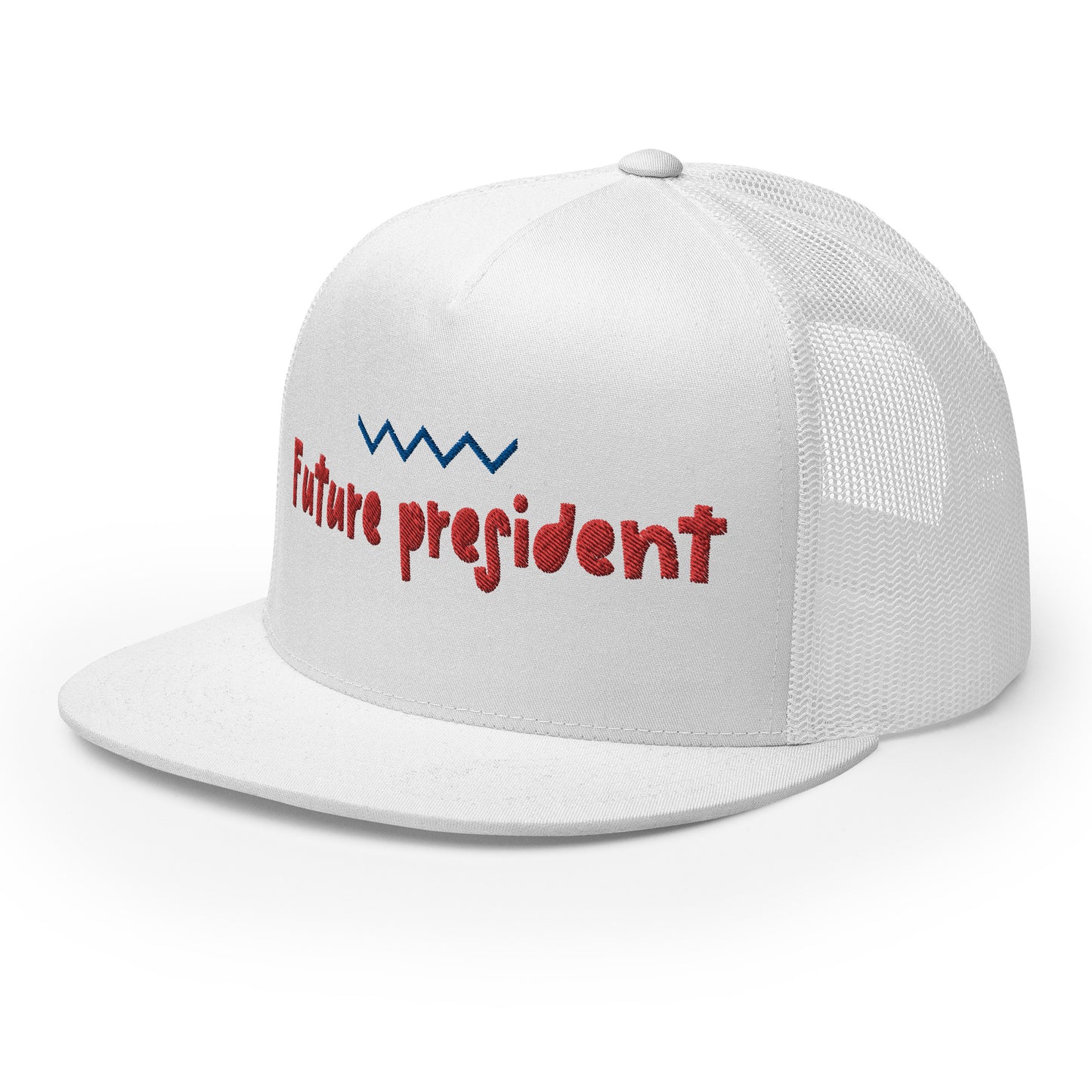 Casquette Trucker de couleur blanche "Future President"