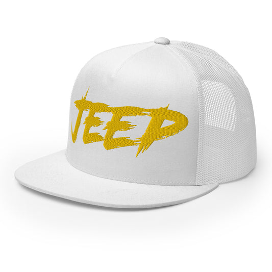 Casquette Trucker de couleur blanche "Jeep"