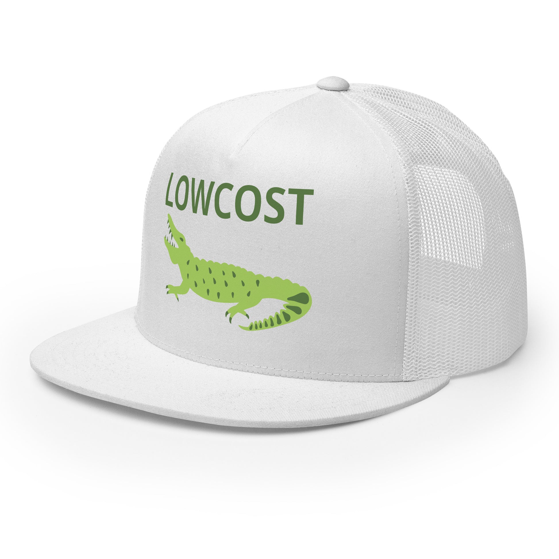 Casquette Trucker, brodée « Lowcost », vue de trois quarts, image 41