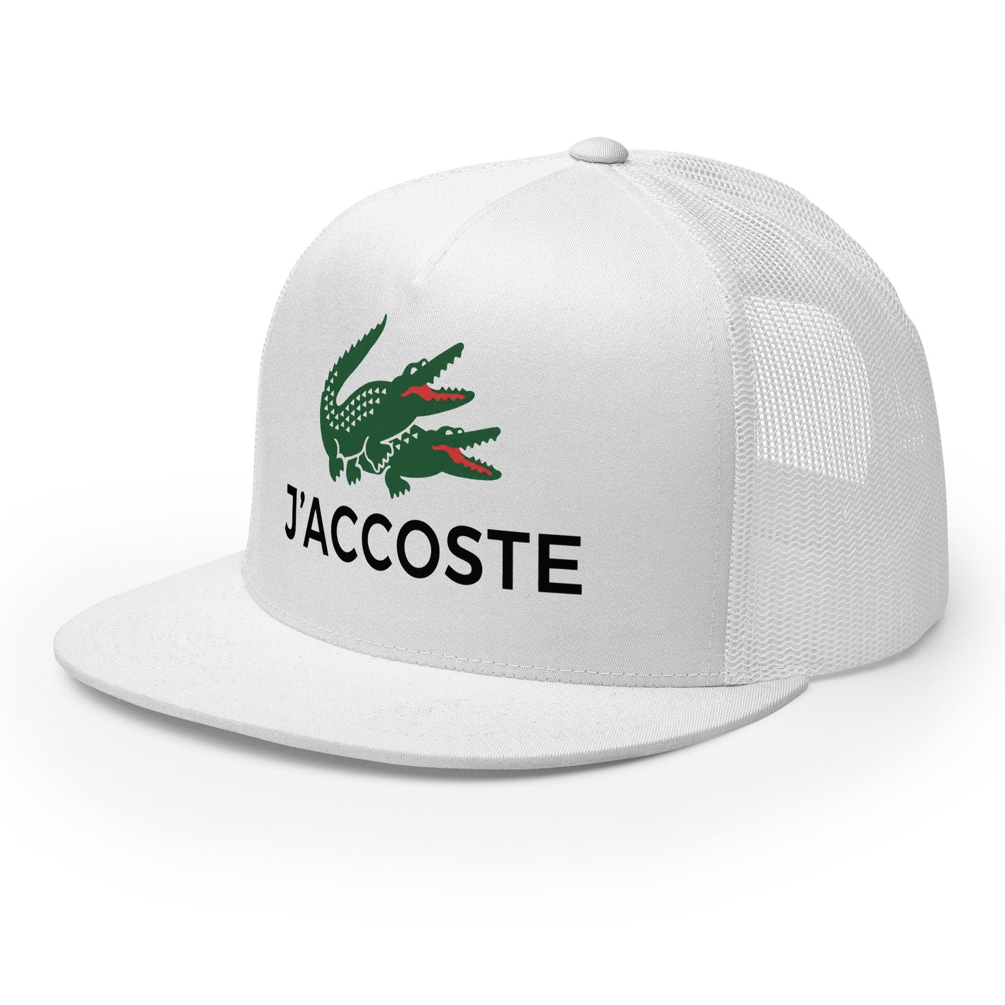 Casquette Trucker, brodée « J'accoste », vue de trois quarts, image 34