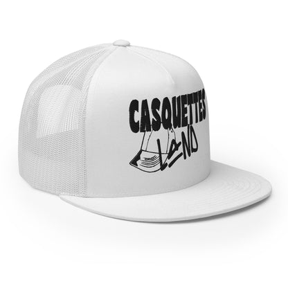 Casquette Trucker de couleur blanche "Casquettes Land"