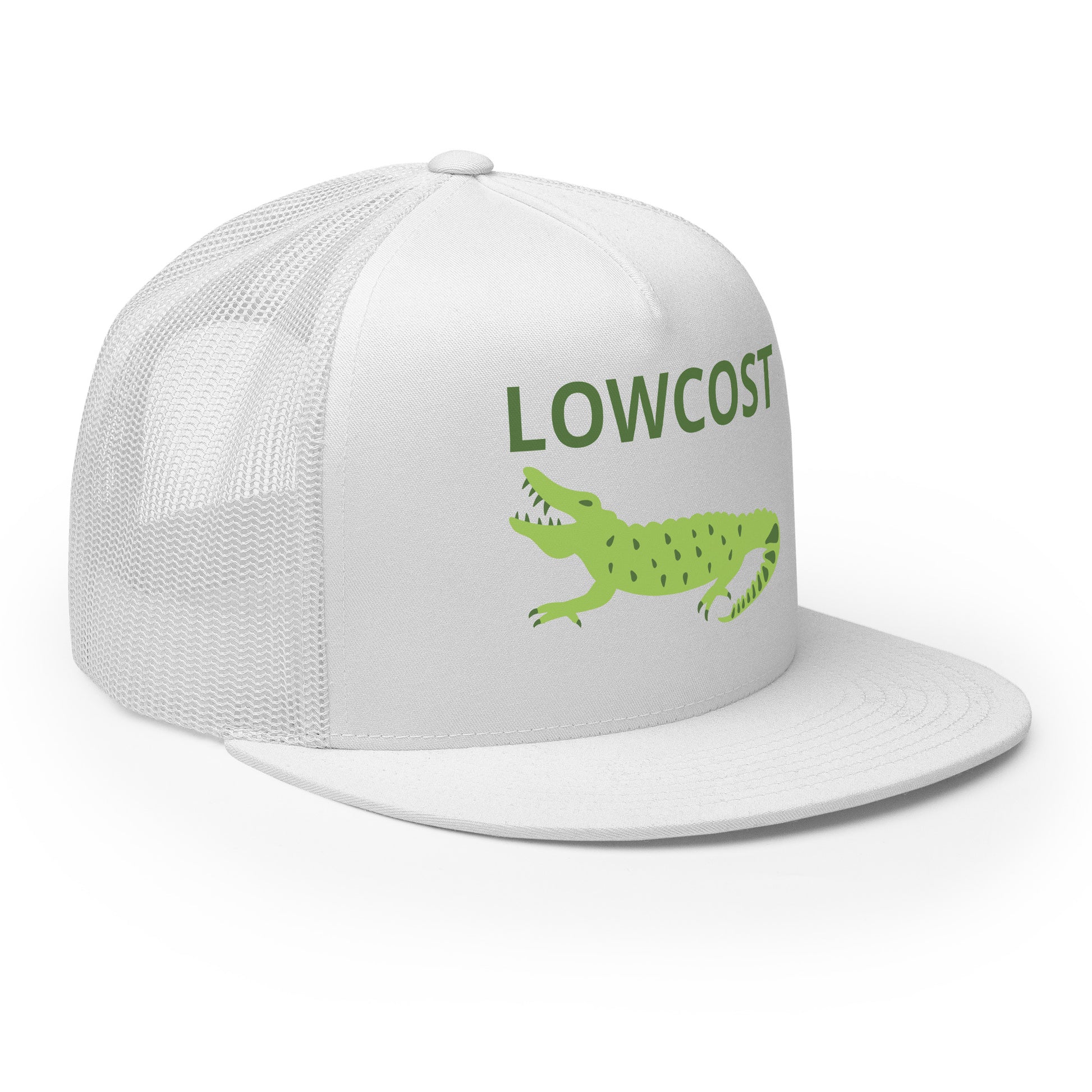 Casquette Trucker, brodée « Lowcost », vue de trois quarts, image 43