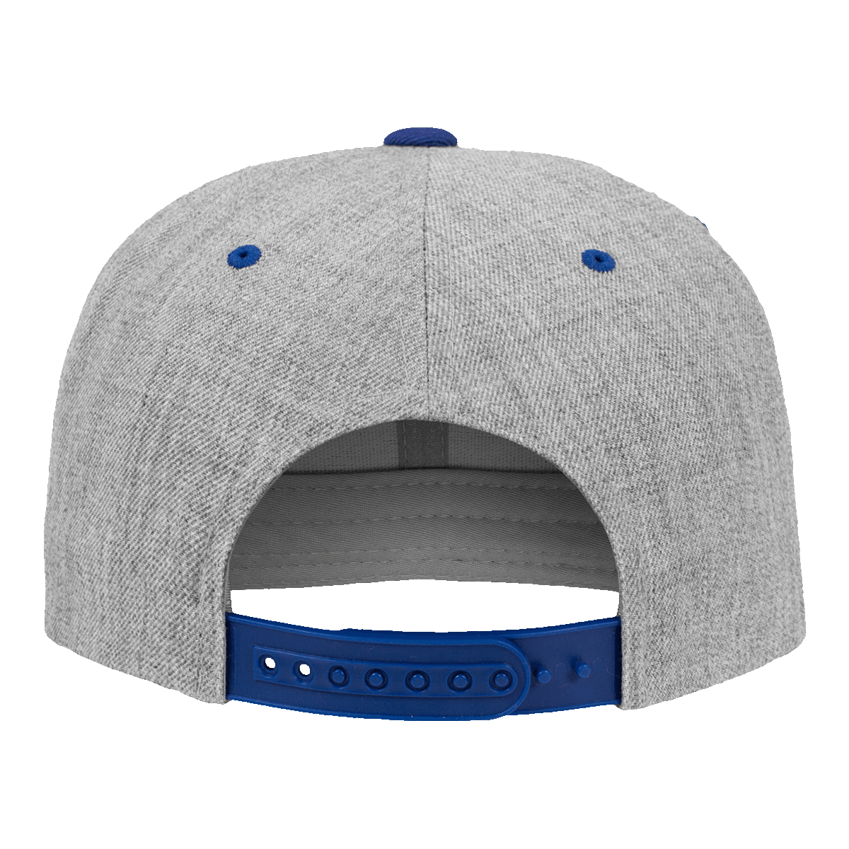 Casquette Flexfit SnapBack grise et bleu "Si tu touches ma barbe, je te touche les seins"