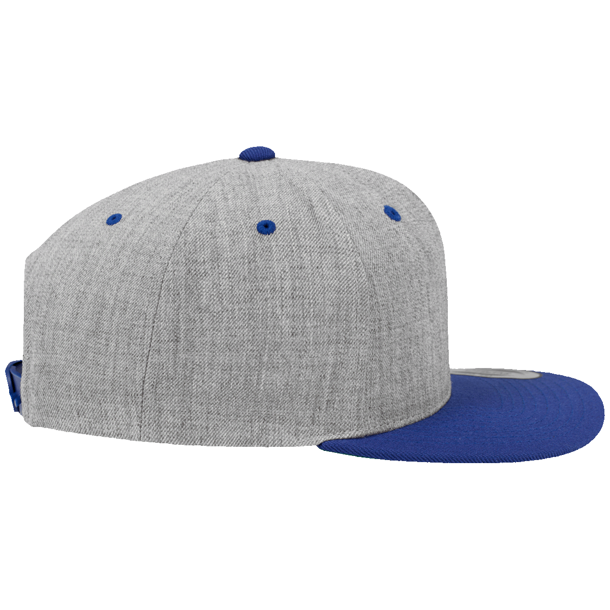 Casquette Flexfit SnapBack grise et bleu "Si tu touches ma barbe, je te touche les seins"