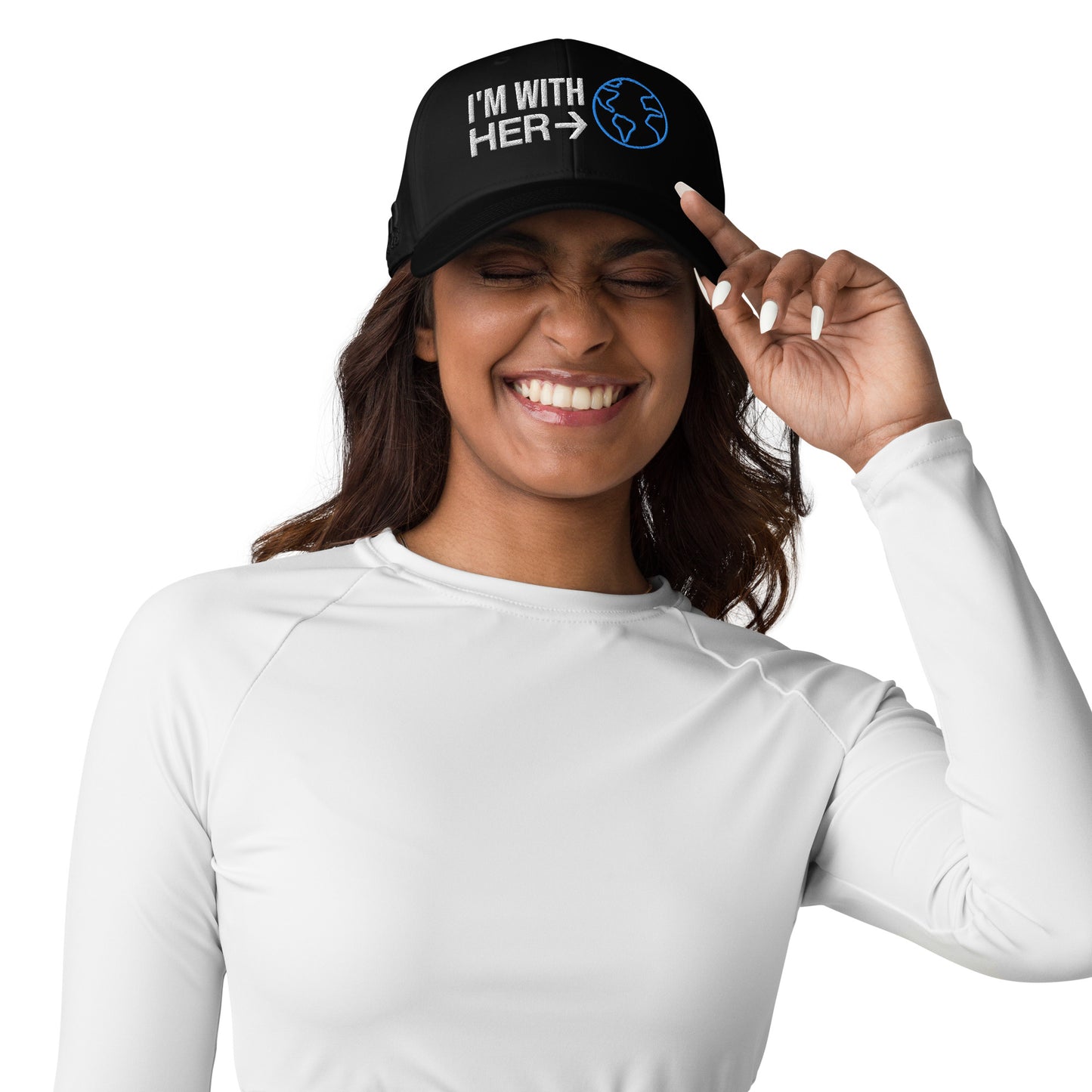 Casquette de Baseball Adidas de couleur noire "I'm with her"