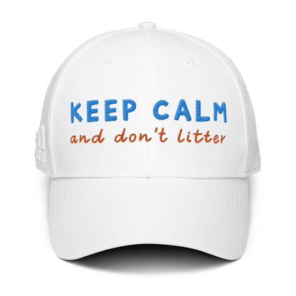 Casquette de Baseball Adidas de couleur blanche "Keep Calm ..."