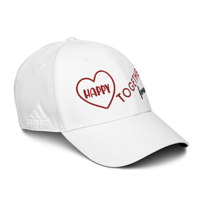 Casquette de Baseball Adidas de couleur blanche "Happy, Together Forever"