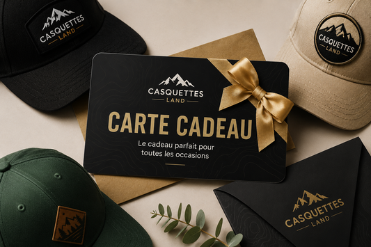 Carte cadeaux de 25€ chez Casquettes Land