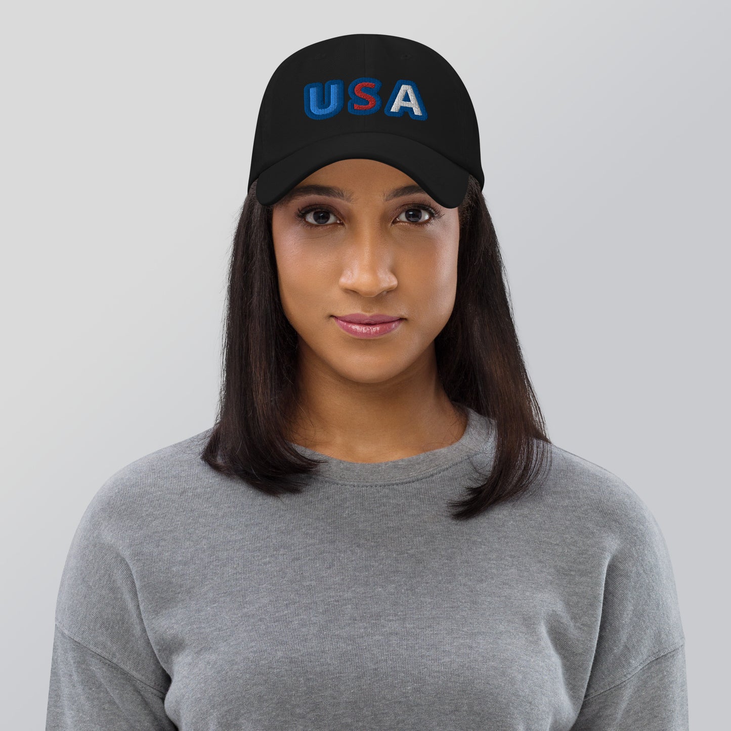 Casquette de Baseball de couleur noire "USA"